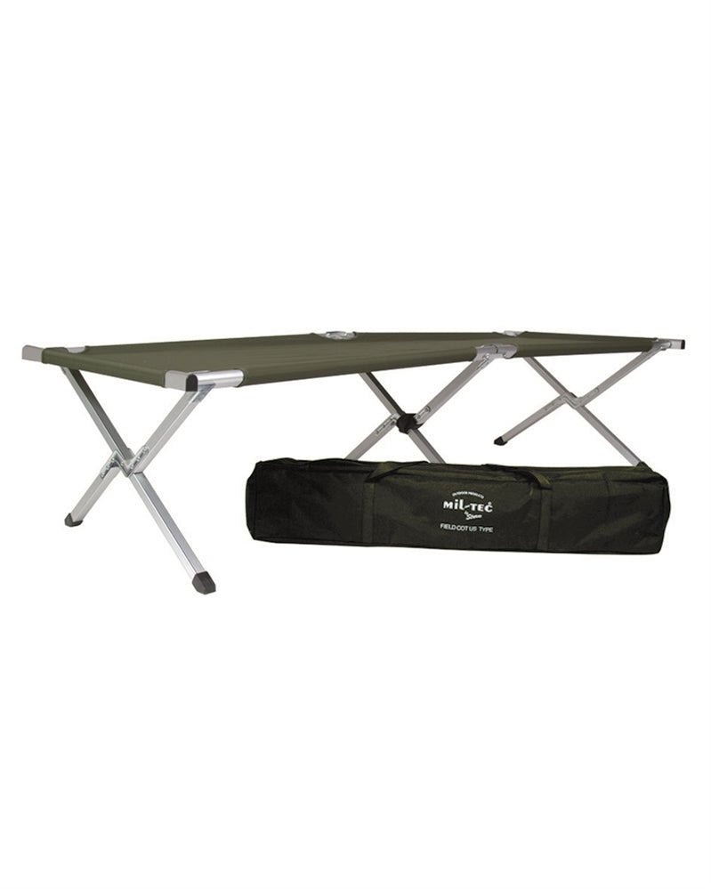 Mil-Tec U.S. Style Aluminium Folding Camp Bed 1 Mil-Tec U.S. Style Aluminium Folding Camp Bed