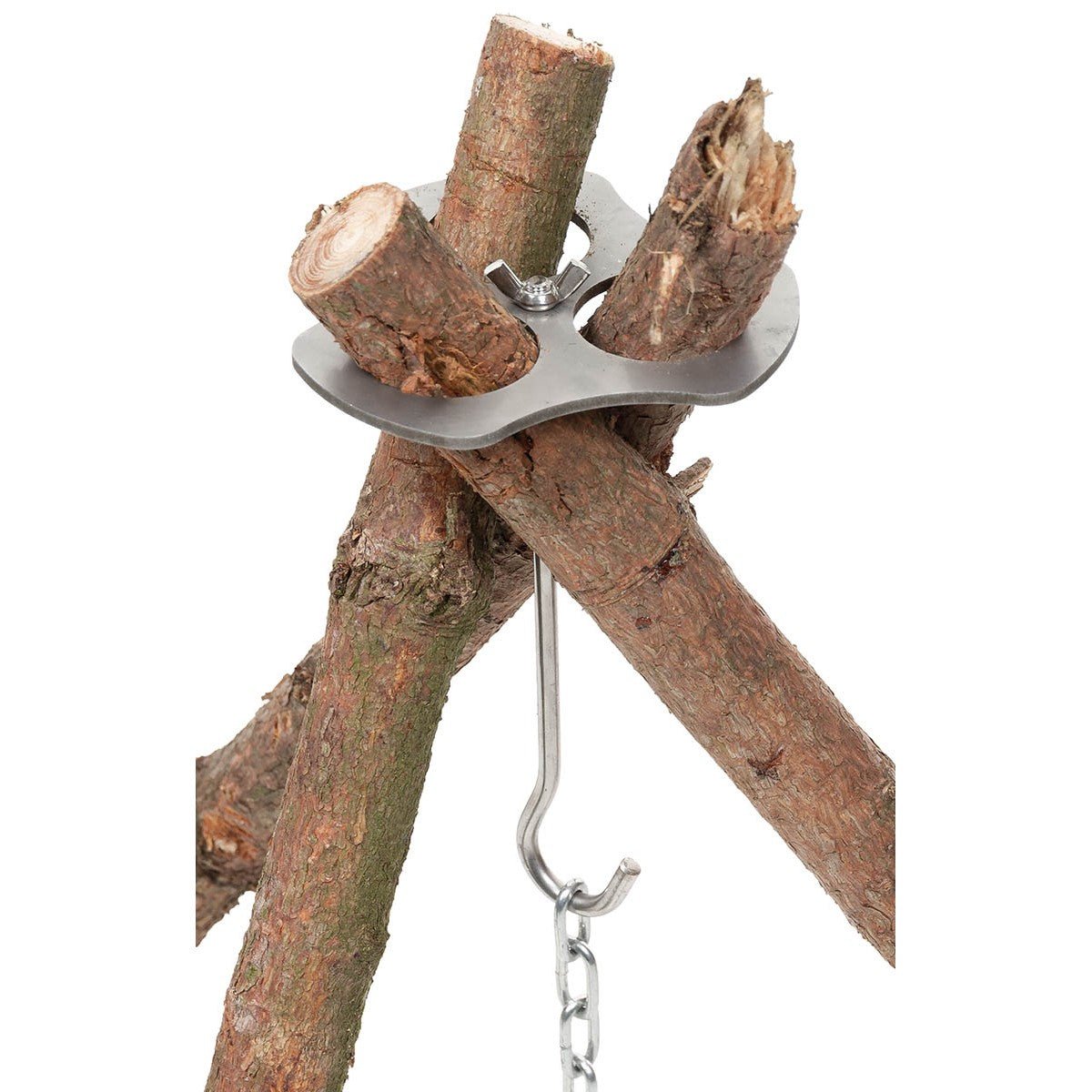 Camp Fire Cooking Tripod Holder with Chain