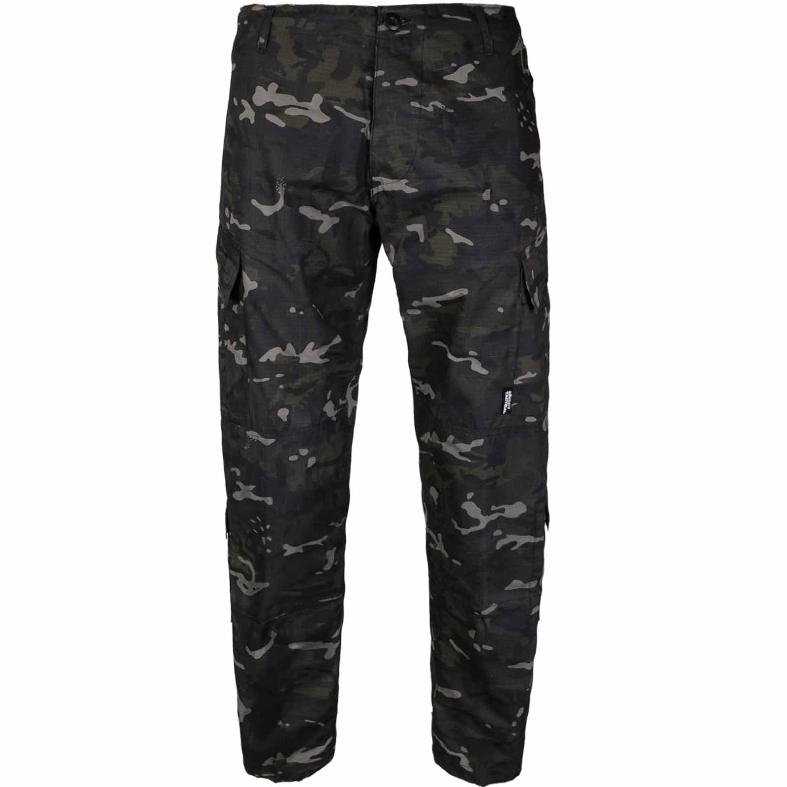 ACU Military Style Combat Trousers Black BTP