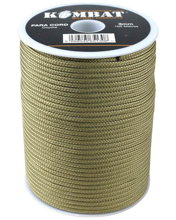 3mm - 100m Coyote Paracord