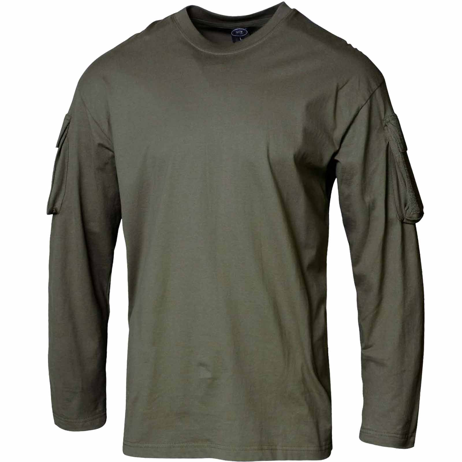 U.S Style Long Sleeve T-Shirt With Sleeve Pocket Olive 2 U.S Style Long Sleeve T-Shirt With Sleeve Pocket Olive