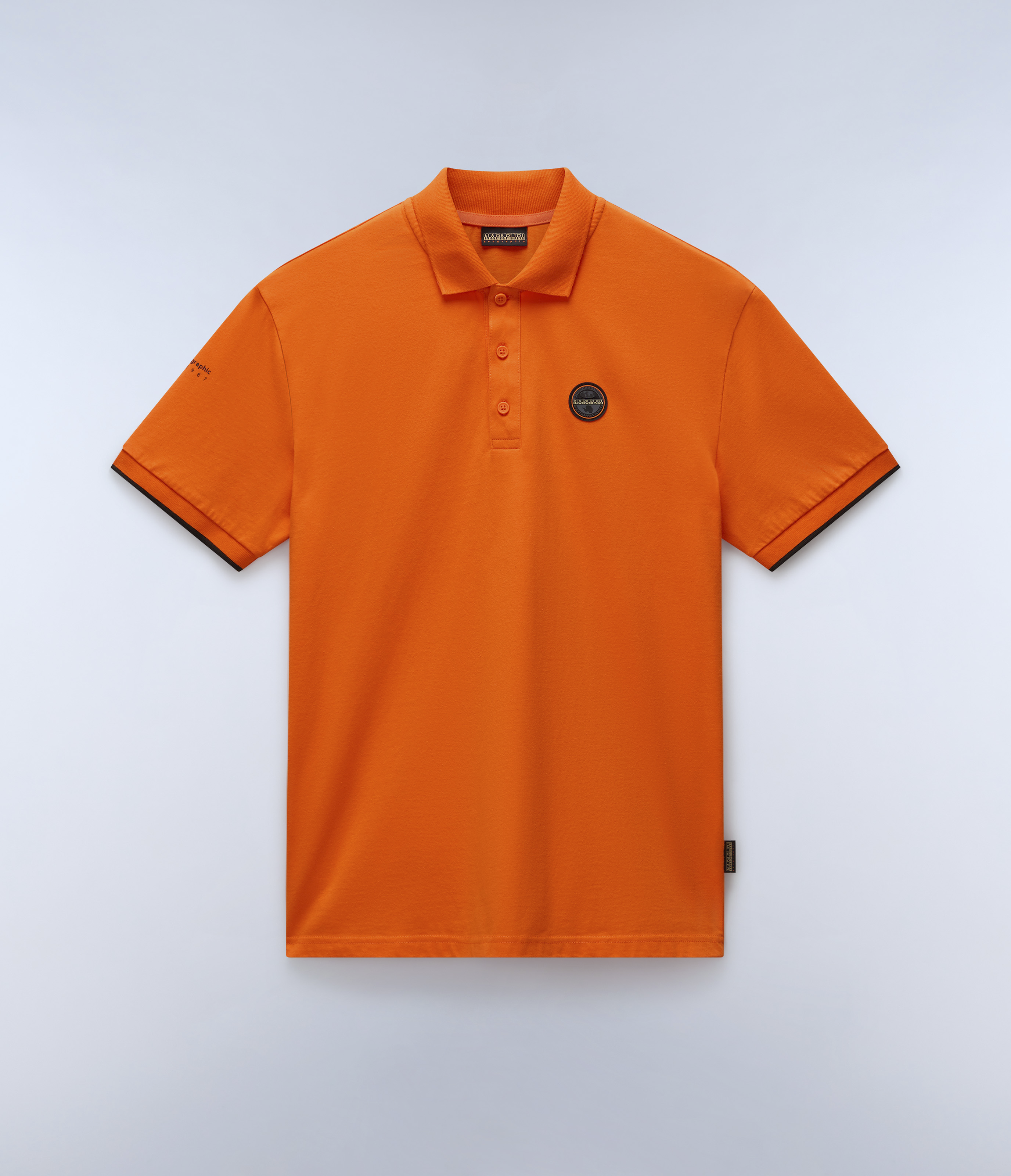 Badge Summer Short Sleeve Polo Shirt