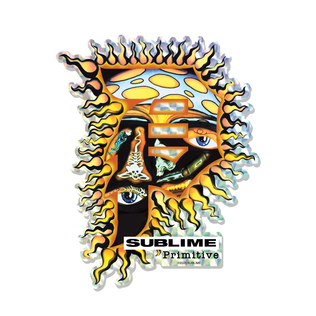 DIRTY P SUN STICKER