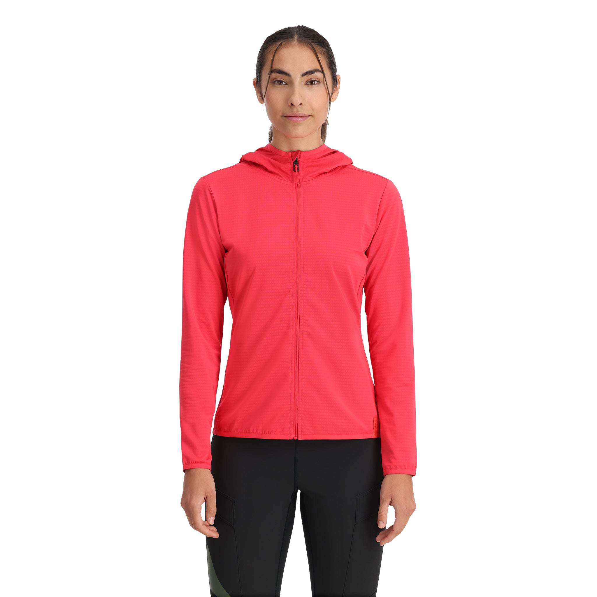 Womens Gridweb Hoodie - Prism Pink