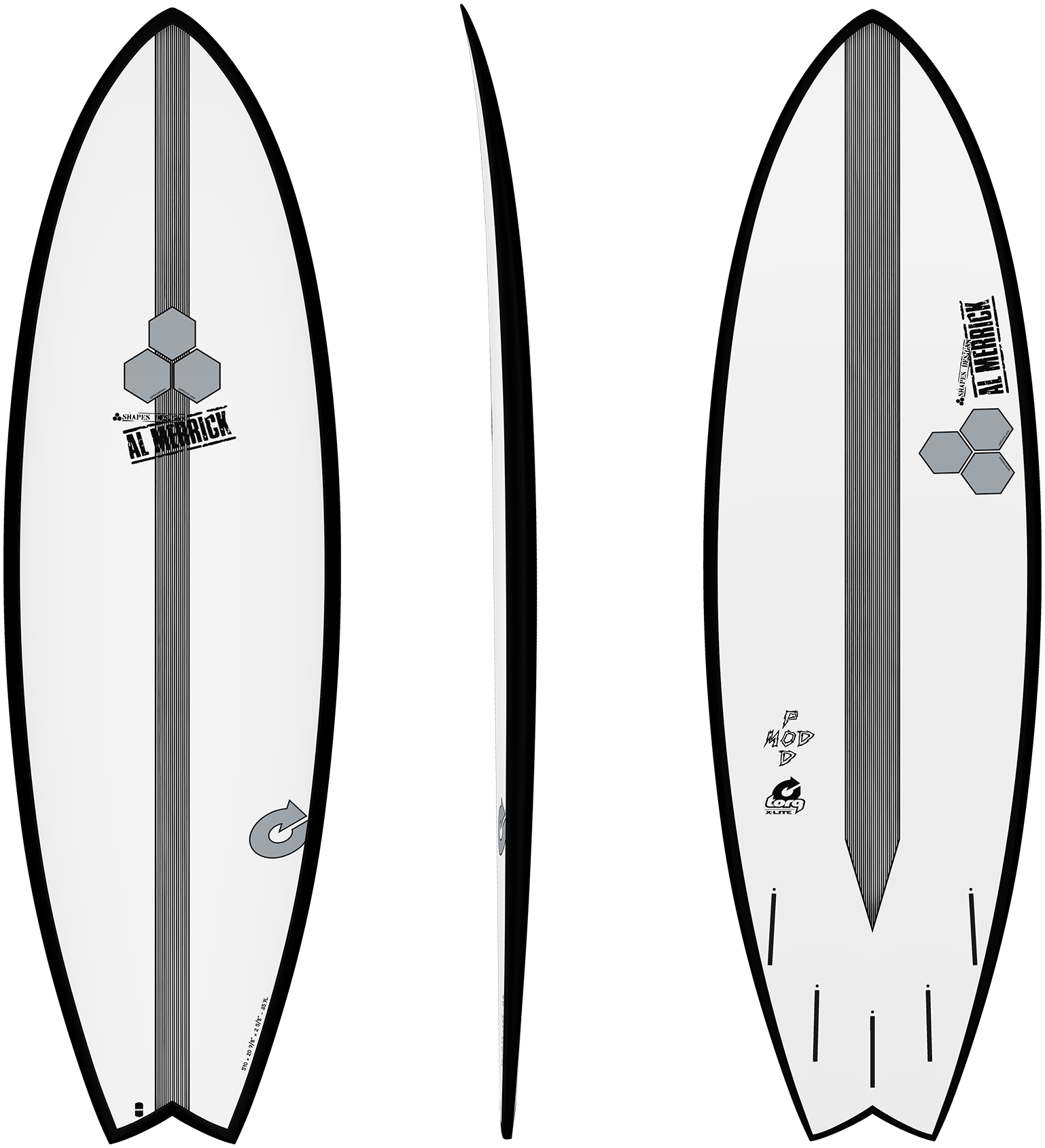 5'10 X-Lite Pod Mod Black