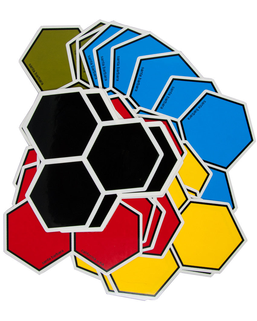 Old School Large Hex 5 Pack