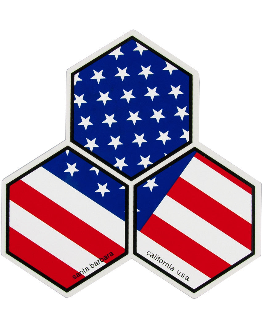 Old Glory Large Hex 5 Pack